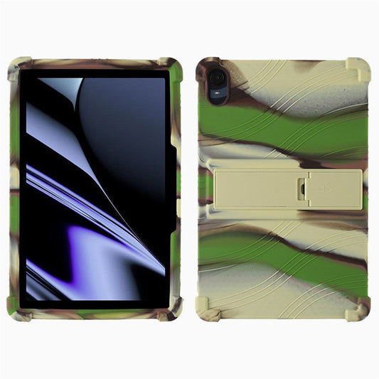 Protective Cover for Oppo Pad 11-inch, Shock-absorbing Soft Silicone Tablet Case with PC Kickstand - Camouflage