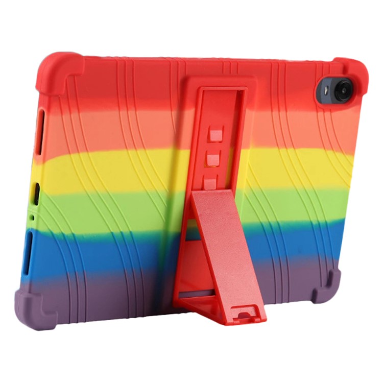 Protective Cover for Oppo Pad 11-inch, Shock-absorbing Soft Silicone Tablet Case with PC Kickstand - Camouflage