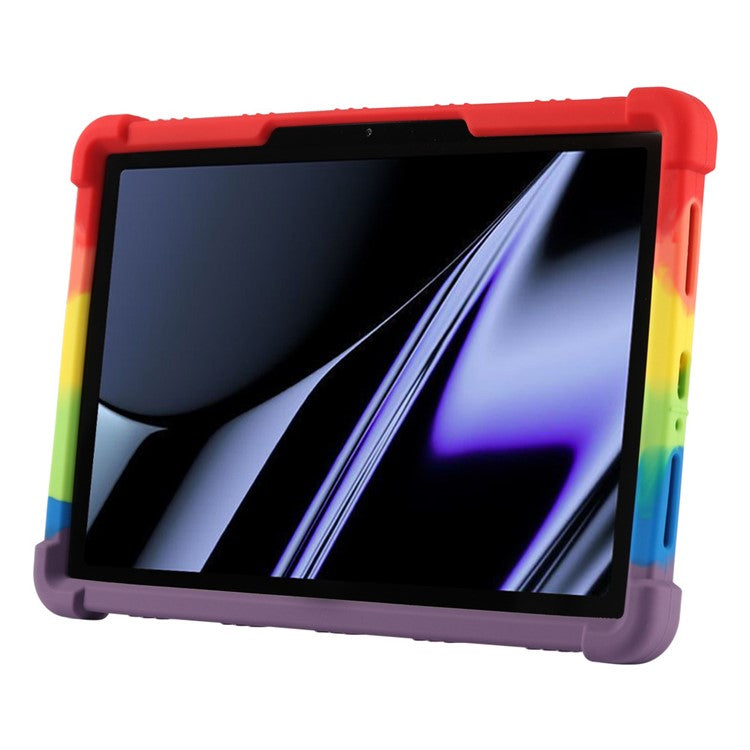 Protective Cover for Oppo Pad 11-inch, Shock-absorbing Soft Silicone Tablet Case with PC Kickstand - Green