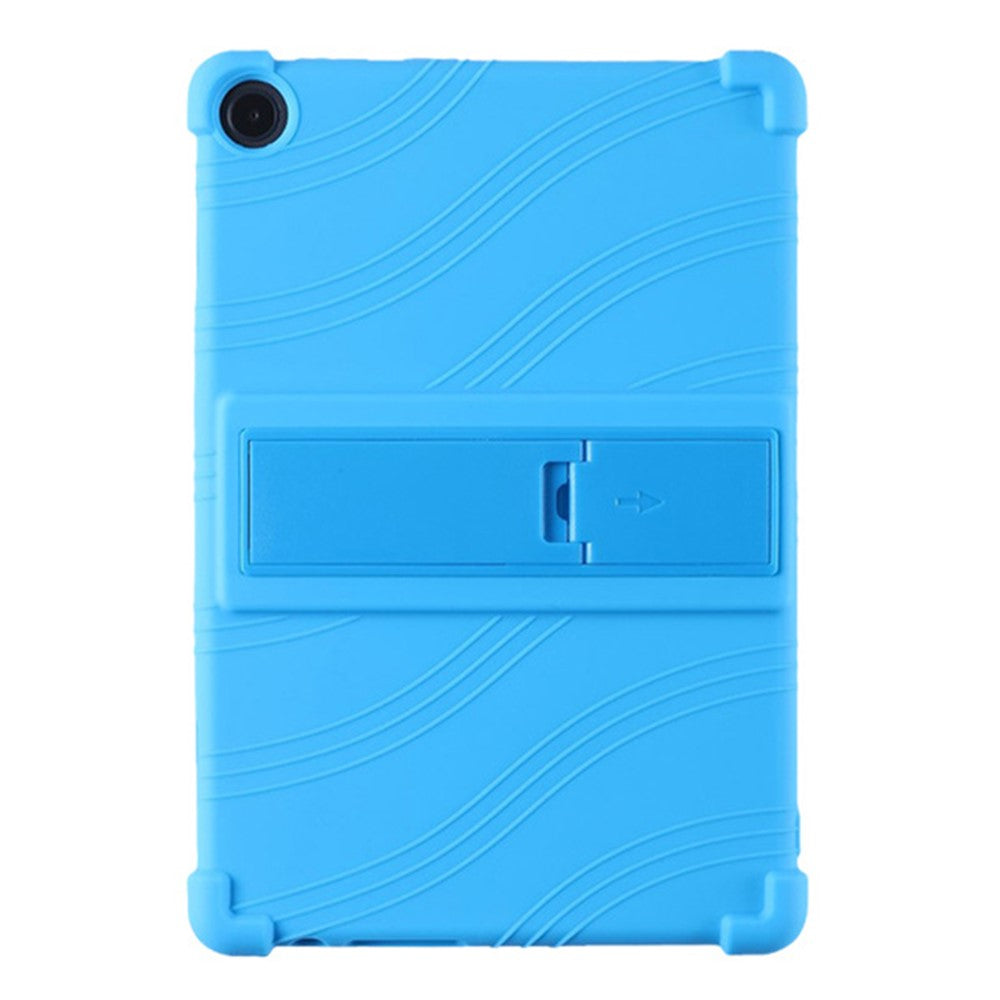 For Lenovo Tab M10 (Gen 3) / TB-328XU Anti-drop Tablet Case Anti-scratch Silicone Tablet Cover with Kickstand - Sky Blue