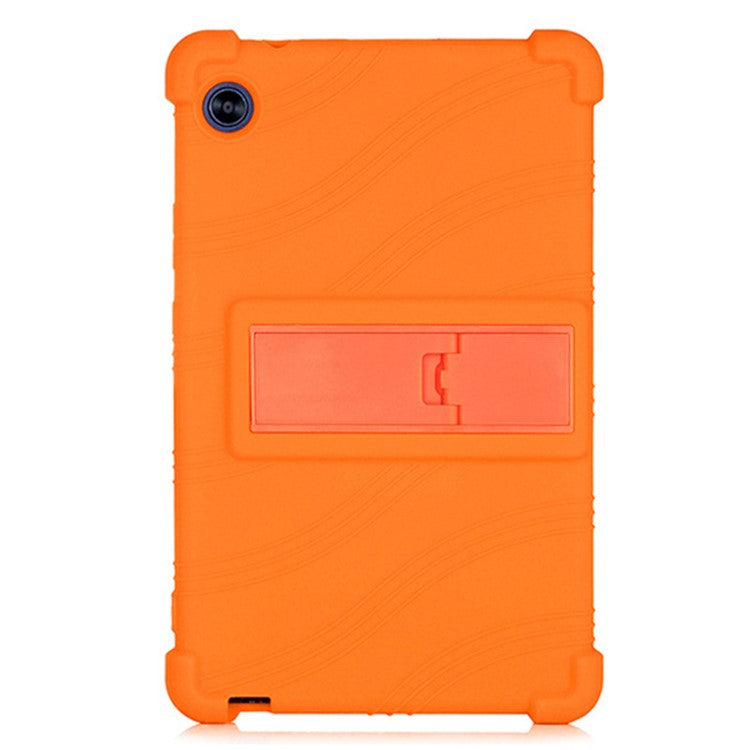 For Honor Tablet X7 Protective Tablet Cover Non-slip Silicone Tablet Case with PC Kickstand - Orange