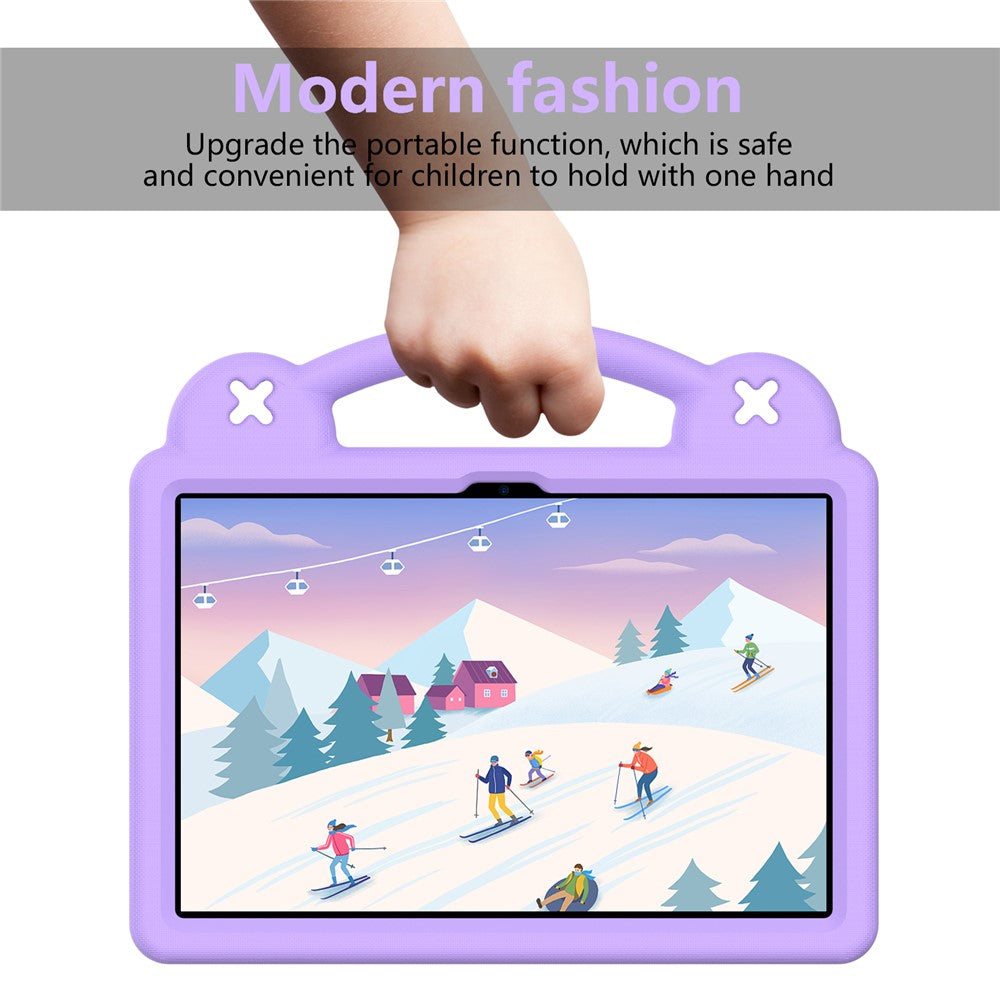 For Lenovo Tab M10 (Gen 3) Drop-proof EVA Protective Tablet Cover Anti-scratch Tablet Case with Kickstand - Purple