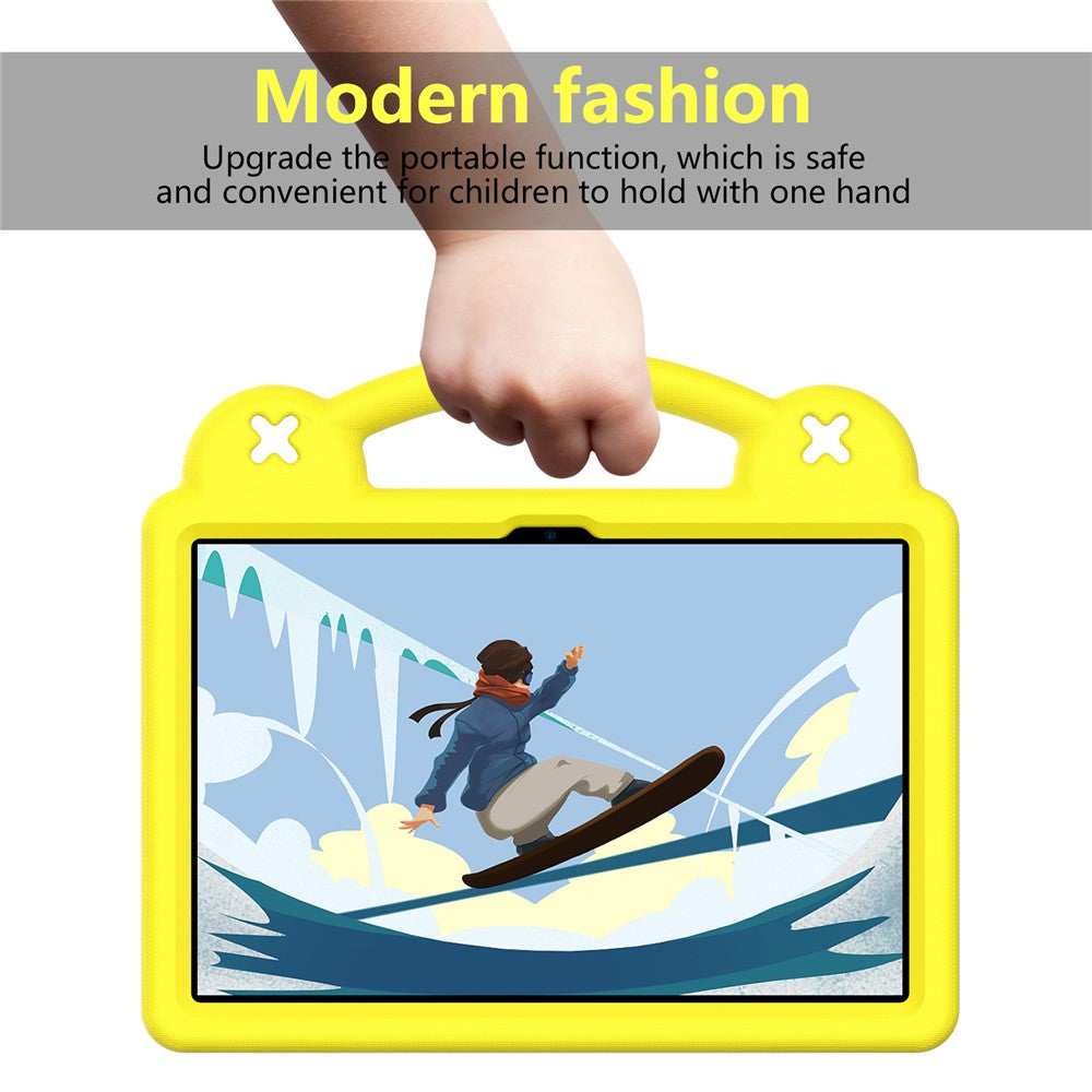 For Lenovo Tab M10 (Gen 3) Drop-proof EVA Protective Tablet Cover Anti-scratch Tablet Case with Kickstand - Yellow