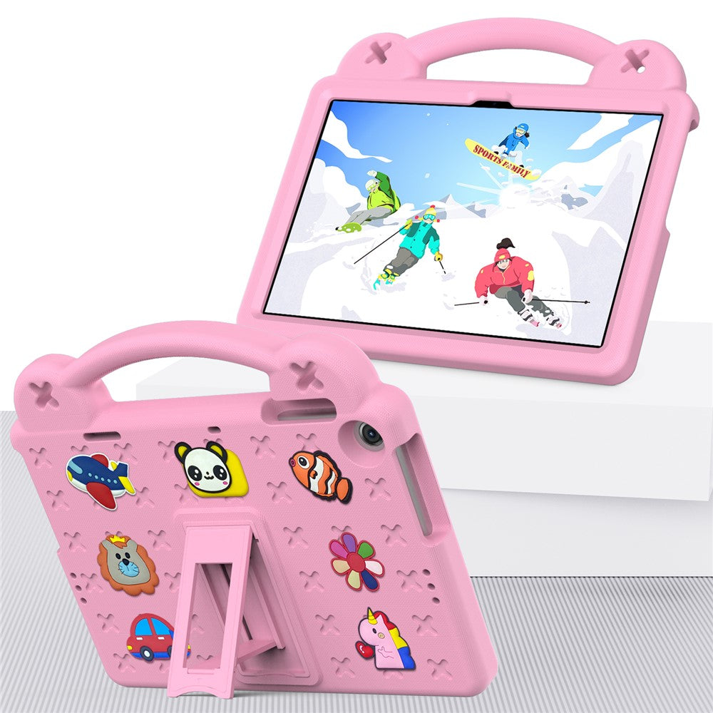 For Lenovo Tab M10 (Gen 3) Drop-proof EVA Protective Tablet Cover Anti-scratch Tablet Case with Kickstand - Pink