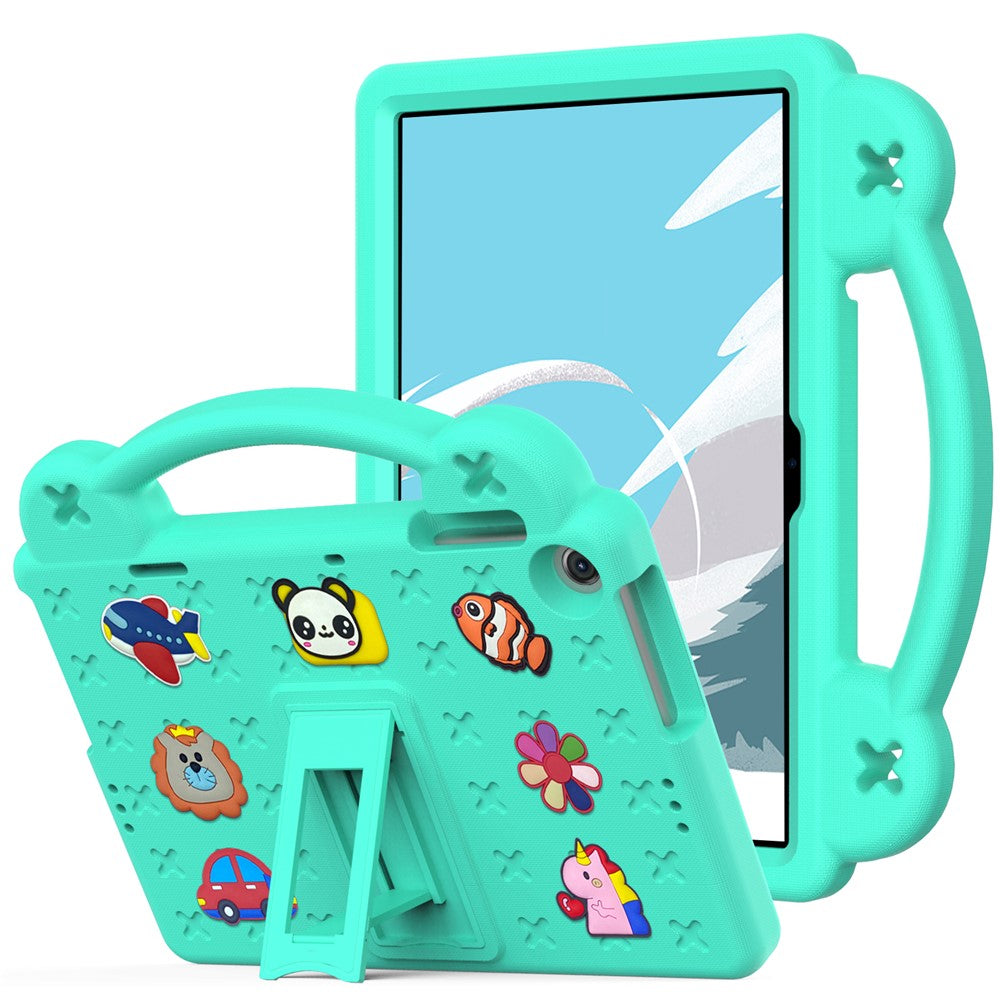 For Lenovo Tab M10 (Gen 3) Drop-proof EVA Protective Tablet Cover Anti-scratch Tablet Case with Kickstand - Green
