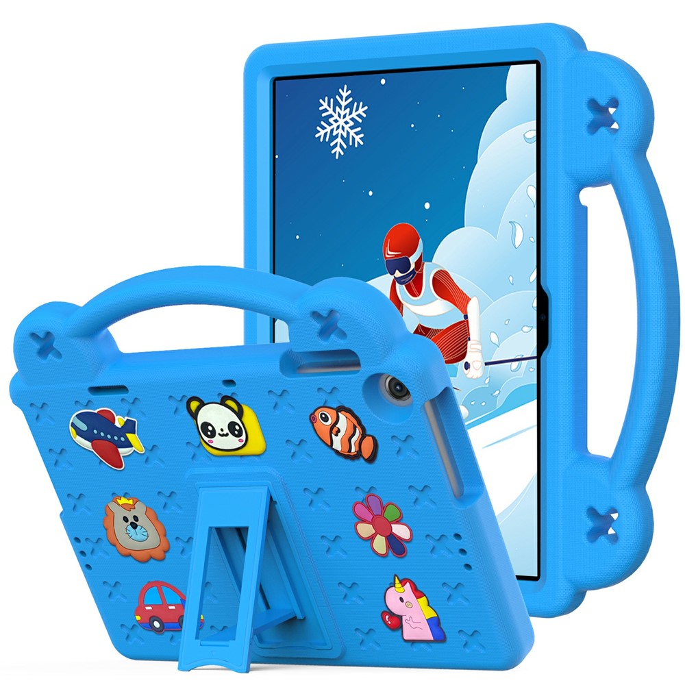 For Lenovo Tab M10 (Gen 3) Drop-proof EVA Protective Tablet Cover Anti-scratch Tablet Case with Kickstand - Sky Blue