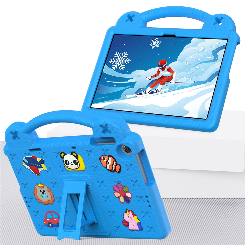 For Lenovo Tab M10 (Gen 3) Drop-proof EVA Protective Tablet Cover Anti-scratch Tablet Case with Kickstand - Sky Blue