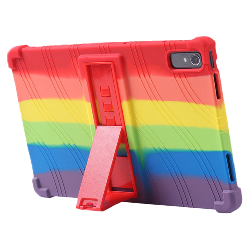 For Lenovo Pad Pro 2022 TB138FC / TB132FU Silicone Tablet Case Multi-Angle Kickstand Protective Cover - Multi-color