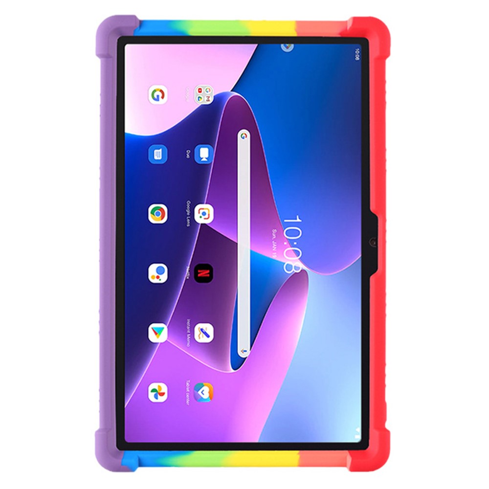 For Lenovo K10 Pro TB226XC / TB-223FC Anti-Slip Silicone Tablet Case Kickstand Shockproof Protective Cover - Multi-color