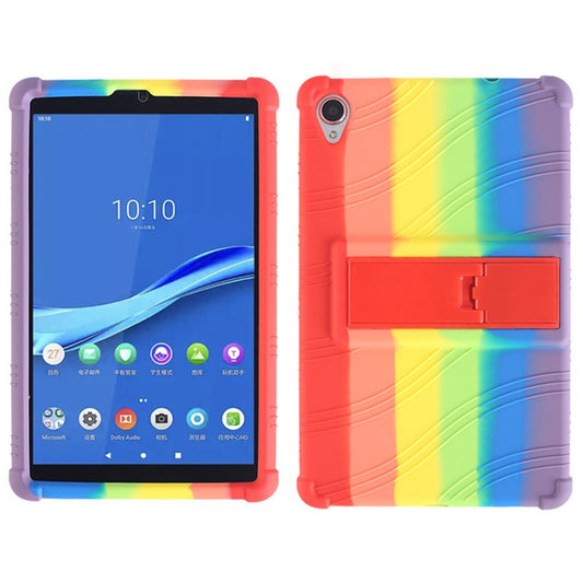 For Lenovo Tab M8 (3rd Gen) / Tab M8 (2nd Gen) TB-8506FS / XS Silicone Protective Cover Anti-Slip Kickstand Tablet Case - Multi-color