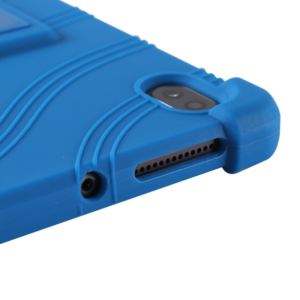 For Lenovo Legion Y700 Kickstand Soft Silicone Case Anti-Scratch Anti-Collision Tablet Cover - Green