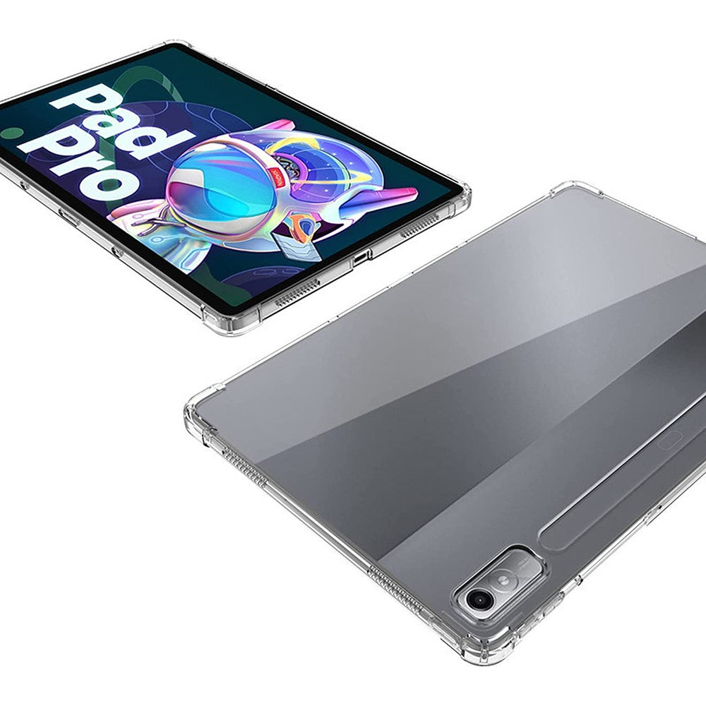 TPU Tablet Case For Lenovo Tab P11 Pro Gen 2 , Lightweght Anti-fall Reinforced Corners Transparent Tablet Cover