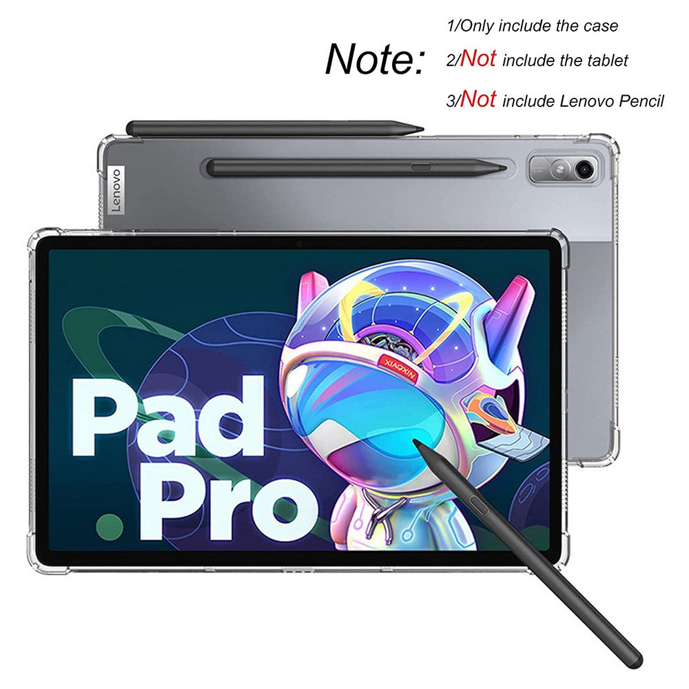 TPU Tablet Case For Lenovo Tab P11 Pro Gen 2 , Lightweght Anti-fall Reinforced Corners Transparent Tablet Cover