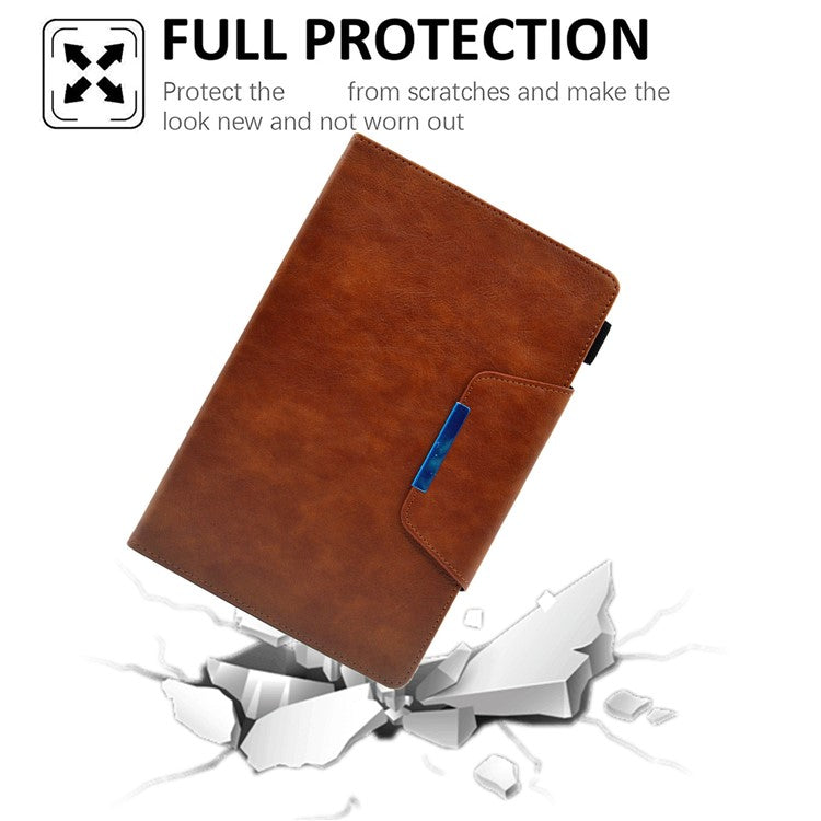 For Samsung Galaxy Tab A 8.0 (2019) SM-T290 (Wi-Fi) / SM-T295 (LTE) Tablet Case Leather Business Slim Stand Cover - Brown