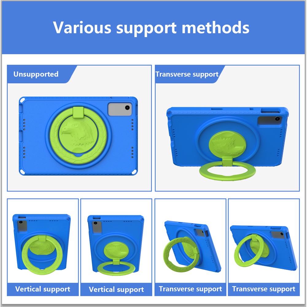 For Lenovo Tab M10 Plus (3rd Gen) TB-125F 10.6 / Xiaomi Redmi Pad 10.6 Tablet Case EVA+PC Anti-drop Tablet Cover - Blue