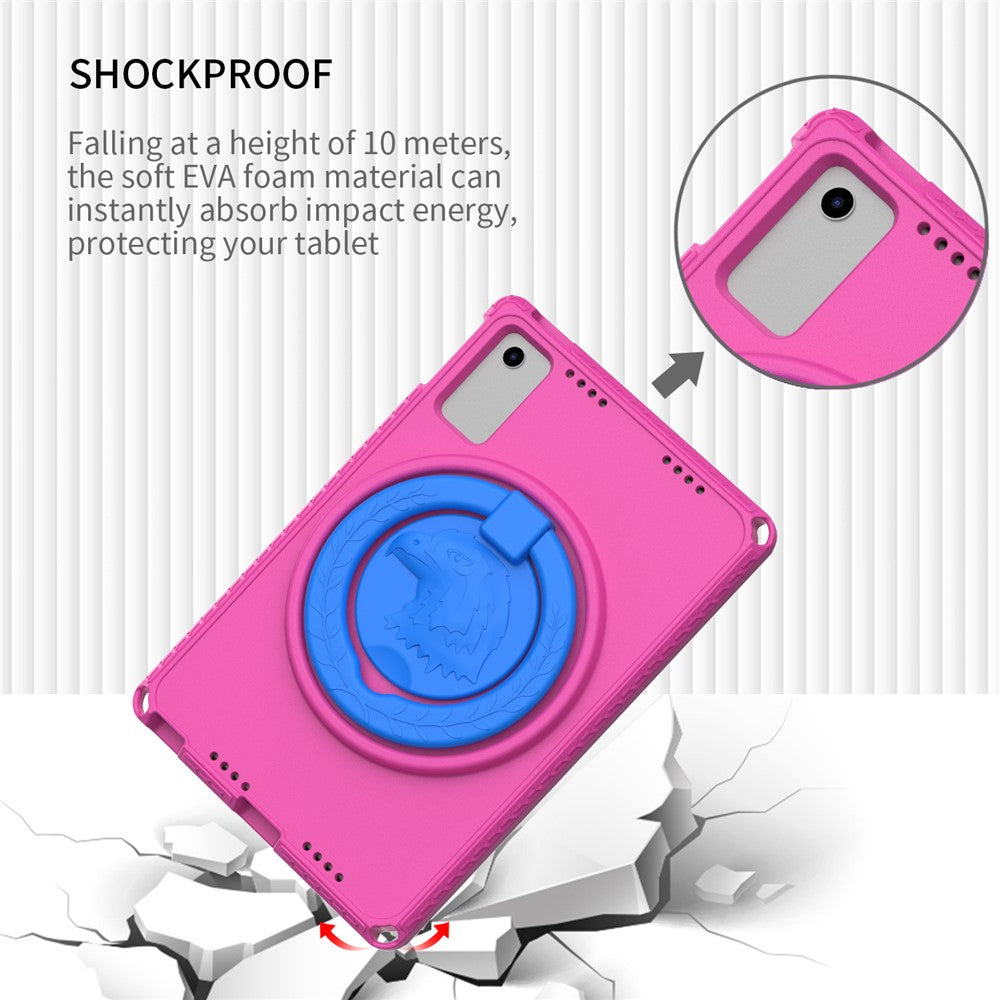 For Lenovo Tab M10 Plus (3rd Gen) TB-125F 10.6 / Xiaomi Redmi Pad 10.6 Tablet Case EVA+PC Anti-drop Tablet Cover - Rose