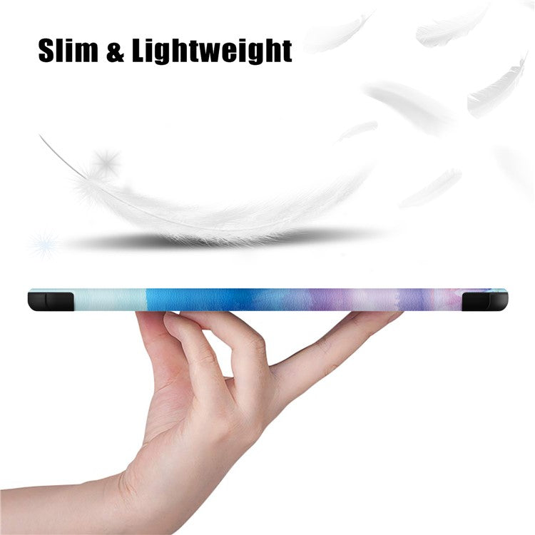 For OnePlus Pad / Oppo Pad 2 Tri-fold Stand Tablet Case Pattern Printing Tablet Leather Cover with Auto Wake / Sleep - Fantasy Deer