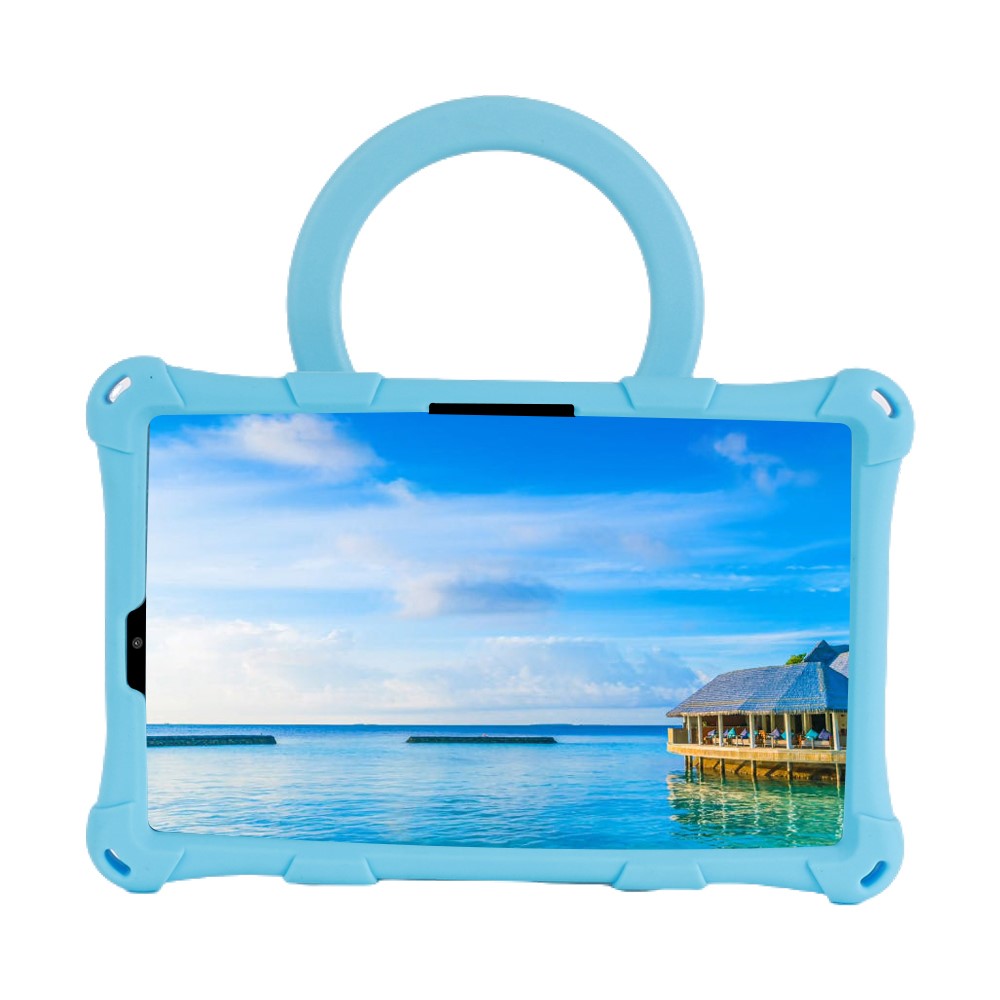 For Lenovo Tab M8 (4th Gen) 2024 TB-301XU / M8 (4th Gen) 2023 TB-300FU PC + Silicone Tablet Case Kickstand Cover - Blue