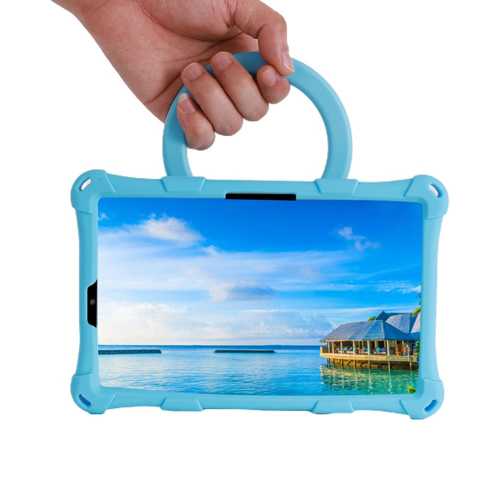 For Lenovo Tab M8 (4th Gen) 2024 TB-301XU / M8 (4th Gen) 2023 TB-300FU PC + Silicone Tablet Case Kickstand Cover - Blue