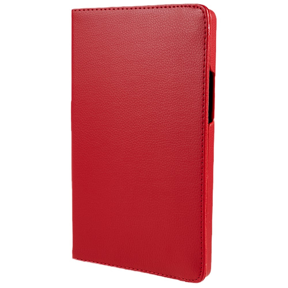 For Lenovo Tab M9 TB-310FU Protective Case 360-Degree Rotating PU Leather Cover with Elastic Band - Red