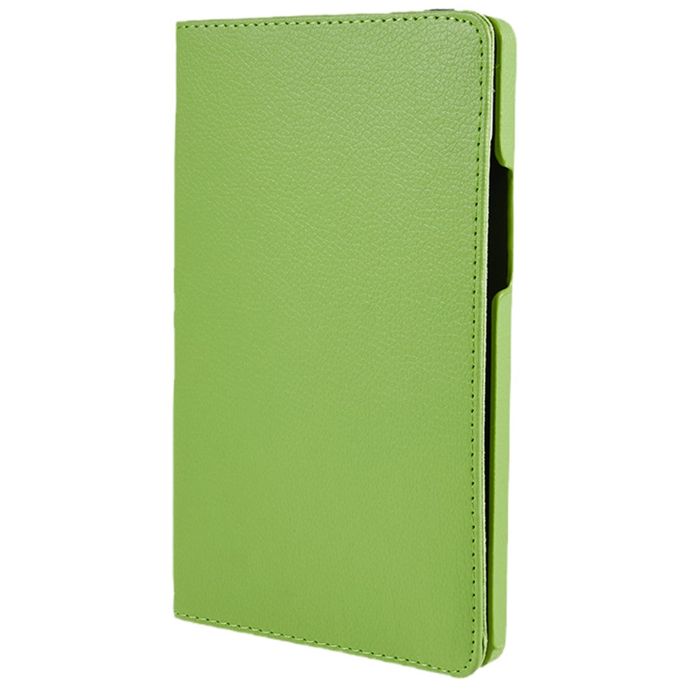 For Lenovo Tab M9 TB-310FU Protective Case 360-Degree Rotating PU Leather Cover with Elastic Band - Green