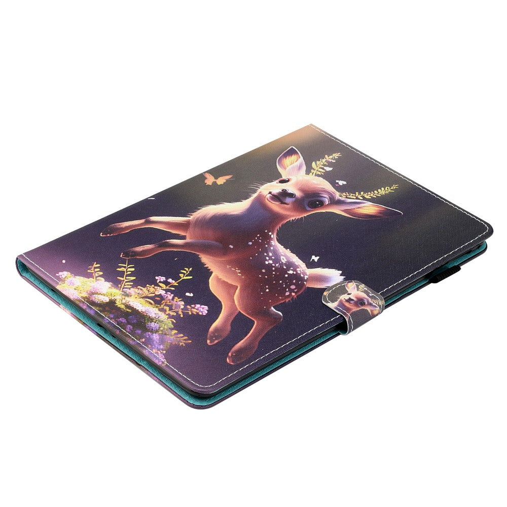 For Lenovo Tab M10 (Gen 3) Pattern Printing PU Leather Flip Cover Anti-Drop Tablet Case - Deer