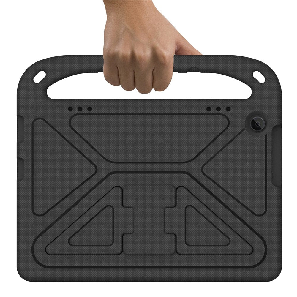 For Lenovo Tab M10 (Gen 3) Tab-328F Kickstand Tablet Case Hand Grip Anti-Drop EVA Tablet Cover - Black