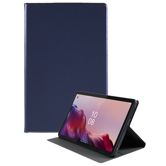 For Lenovo Tab M9 PU Leather Tablet Case Foldable Stand Protective Tablet Cover - Blue