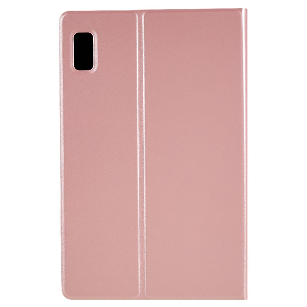 For Lenovo Tab M9 PU Leather Tablet Case Foldable Stand Protective Tablet Cover - Rose Gold