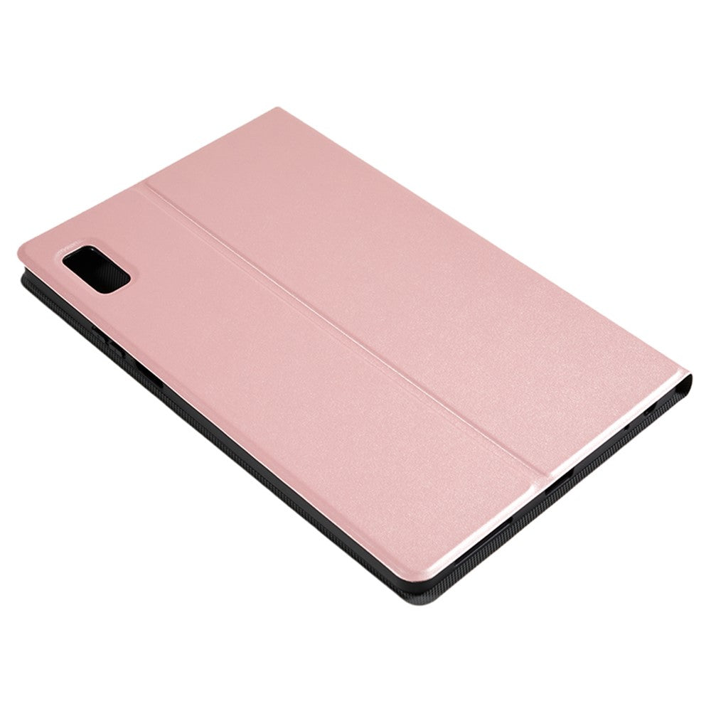 For Lenovo Tab M9 PU Leather Tablet Case Foldable Stand Protective Tablet Cover - Rose Gold