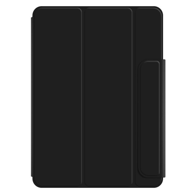 For OnePlus Pad PU Leather Tablet Case Magnetic Tri-fold Protective Cover with Stand - Black