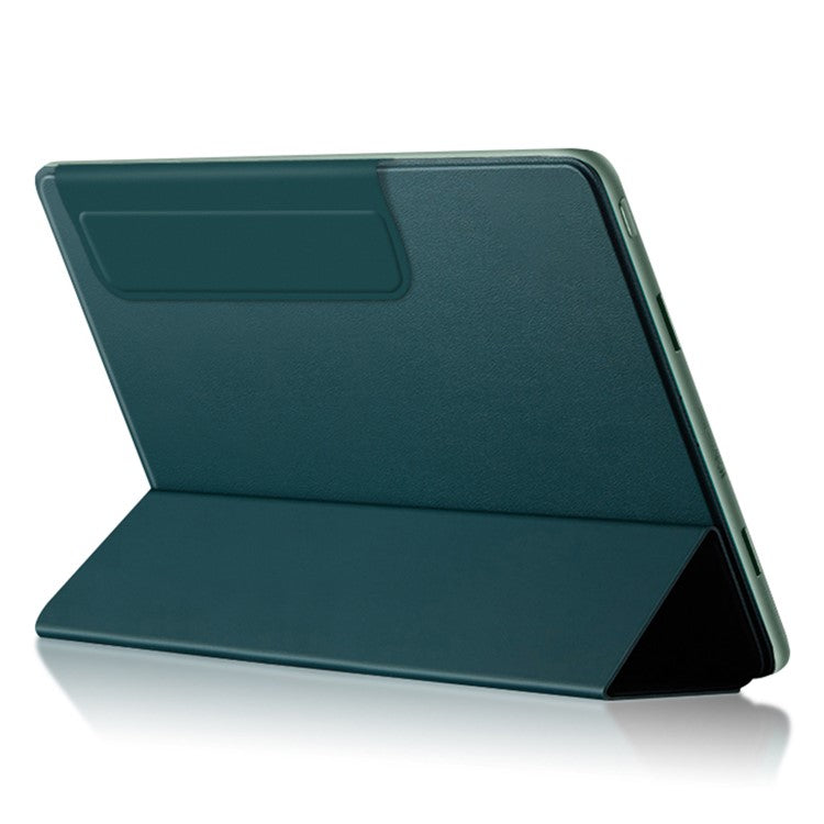 For OnePlus Pad PU Leather Tablet Case Magnetic Tri-fold Protective Cover with Stand - Green