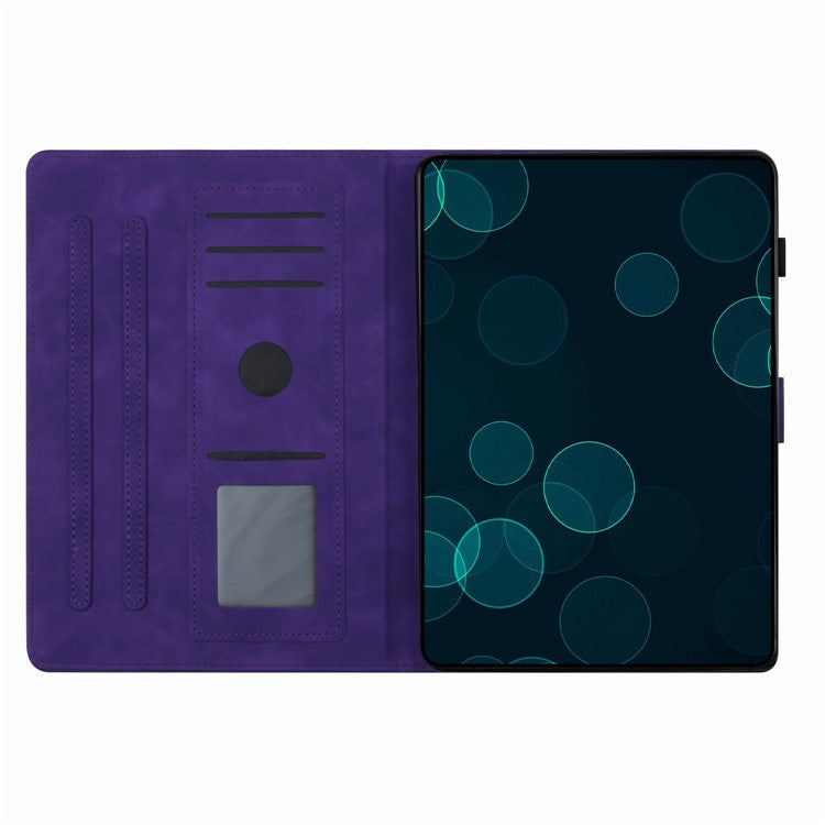 For Honor Pad 6 10.1-inch / Pad X6 9.7 inch / Huawei Enjoy Tablet 2 / MatePad T 10 9.7 inch / T 10S 10.1 inch  Card Slot Leather Tablet Case Cover - Purple