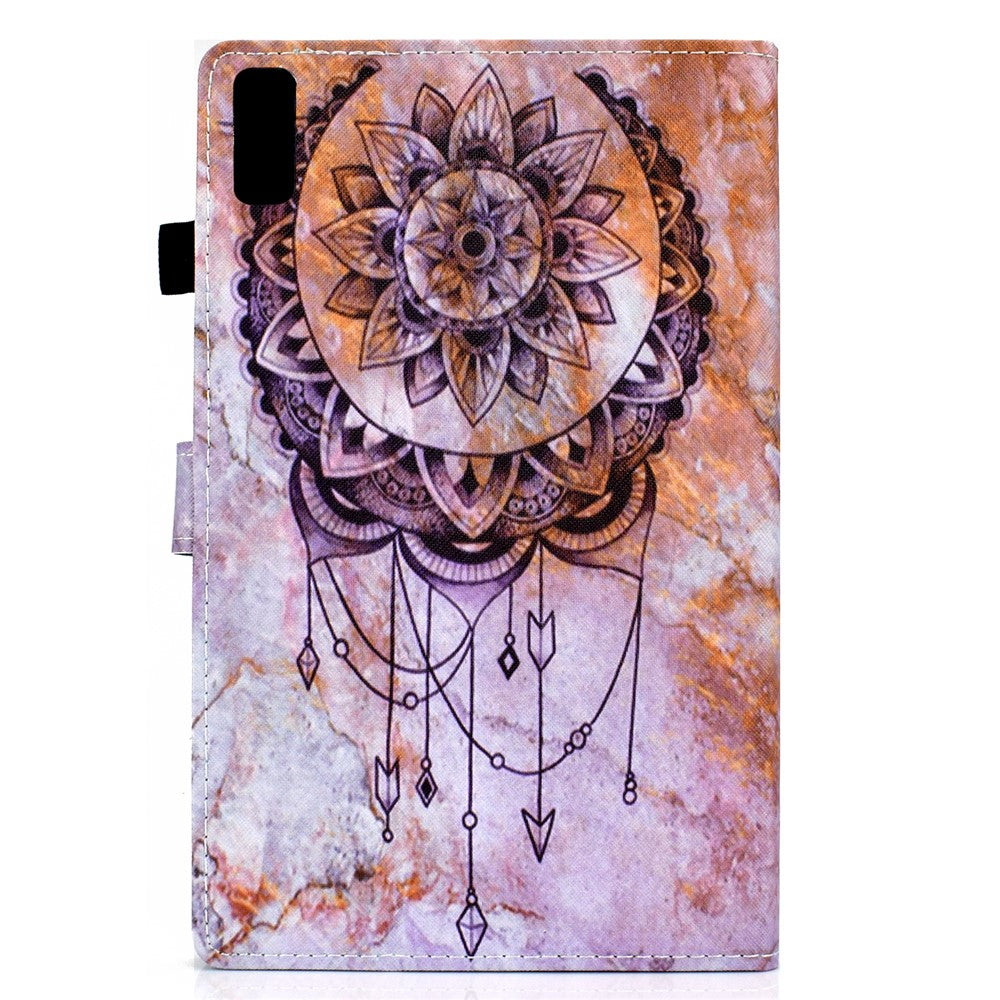 For Lenovo Tab M9 TB-310FU A1 Pattern Printing Folio Cover PU Leather Stand Card Slot Tablet Case - Dream Catcher