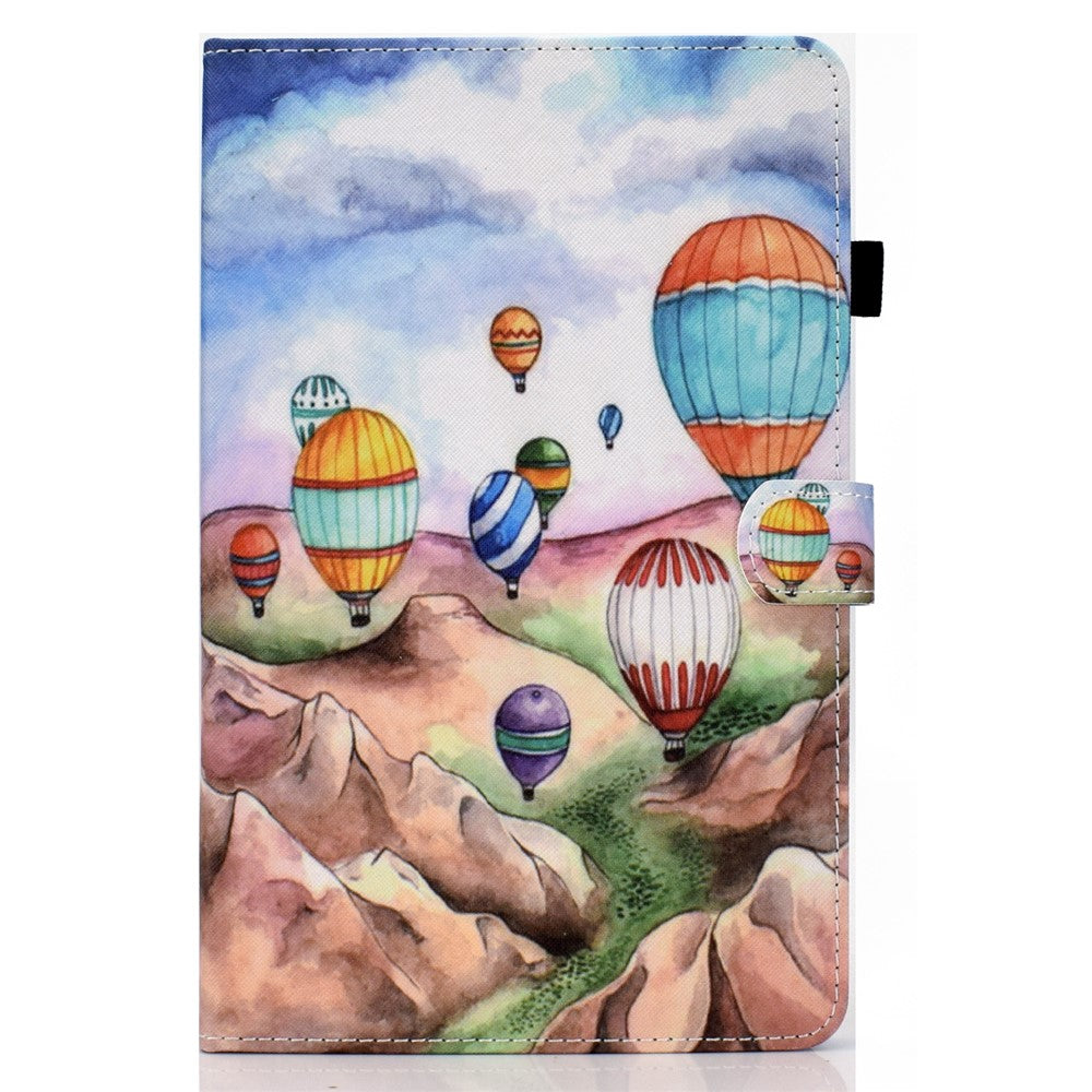 For Lenovo Tab M9 TB-310FU A1 Pattern Printing Folio Cover PU Leather Stand Card Slot Tablet Case - Balloon