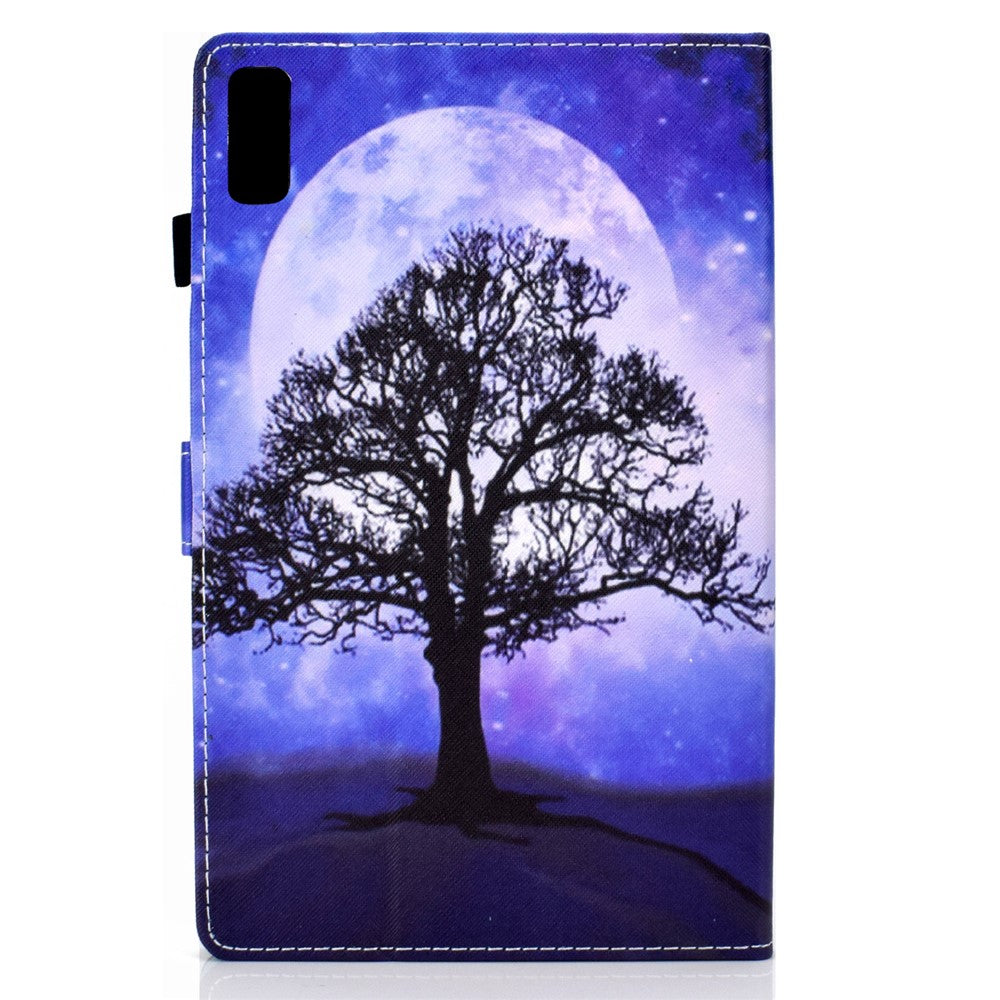 For Lenovo Tab M9 TB-310FU PU Leather Tablet Case A2 Pattern Printing Stand Card Slot Cover - Life Tree