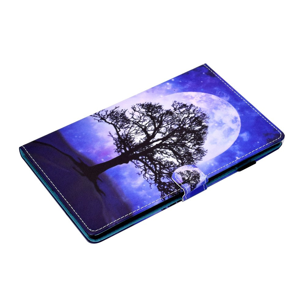 For Lenovo Tab M9 TB-310FU PU Leather Tablet Case A2 Pattern Printing Stand Card Slot Cover - Life Tree