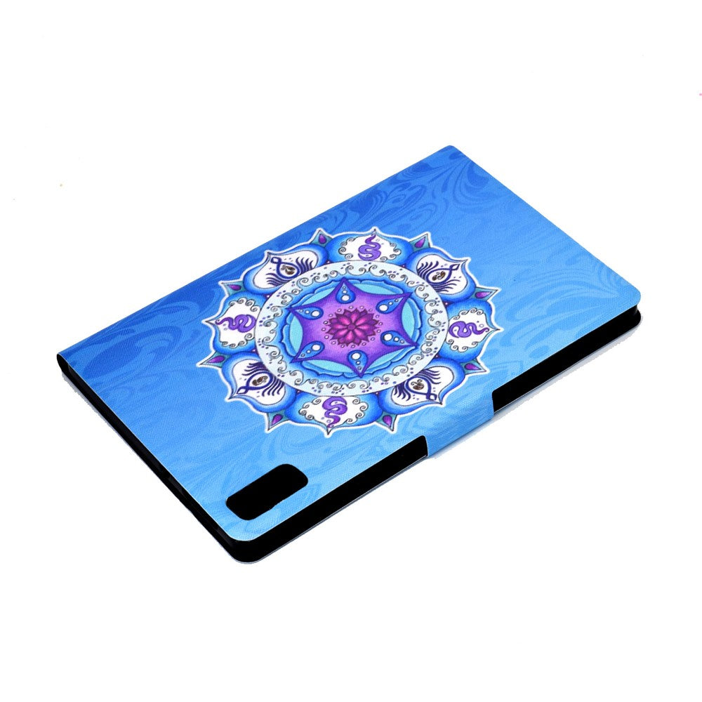 For Lenovo Tab M9 TB-310FU A3 Pattern Printing Stand Case PU Leather Card Slot Tablet Cover - Mandala
