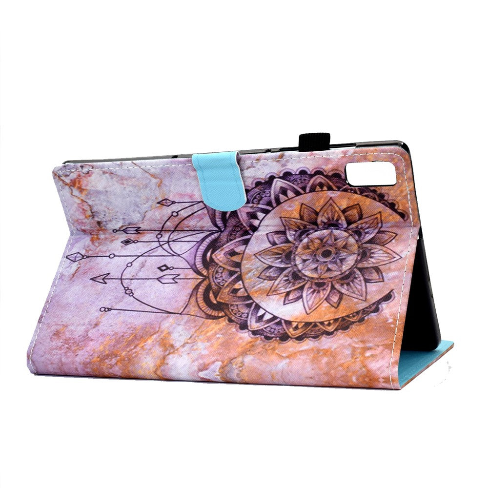 For Lenovo Tab P11 Gen 2 TB-350 A1 Pattern Printing Flip Cover PU Leather Stand Card Holder Tablet Case - Dream Catcher