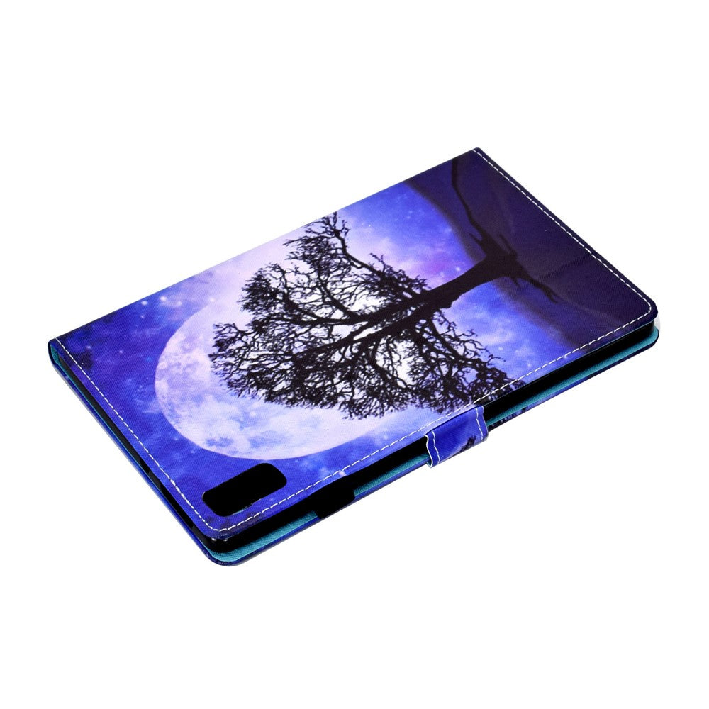 For Lenovo Tab P11 Gen 2 TB-350 PU Leather Protective Case A2 Pattern Printing Stand Tablet Cover with Card Holder - Life Tree
