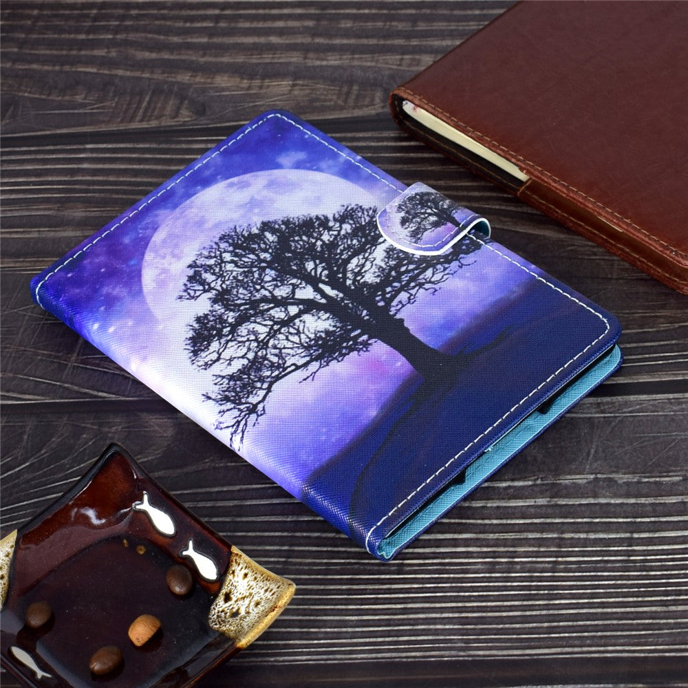 For Lenovo Tab P11 Gen 2 TB-350 PU Leather Protective Case A2 Pattern Printing Stand Tablet Cover with Card Holder - Life Tree