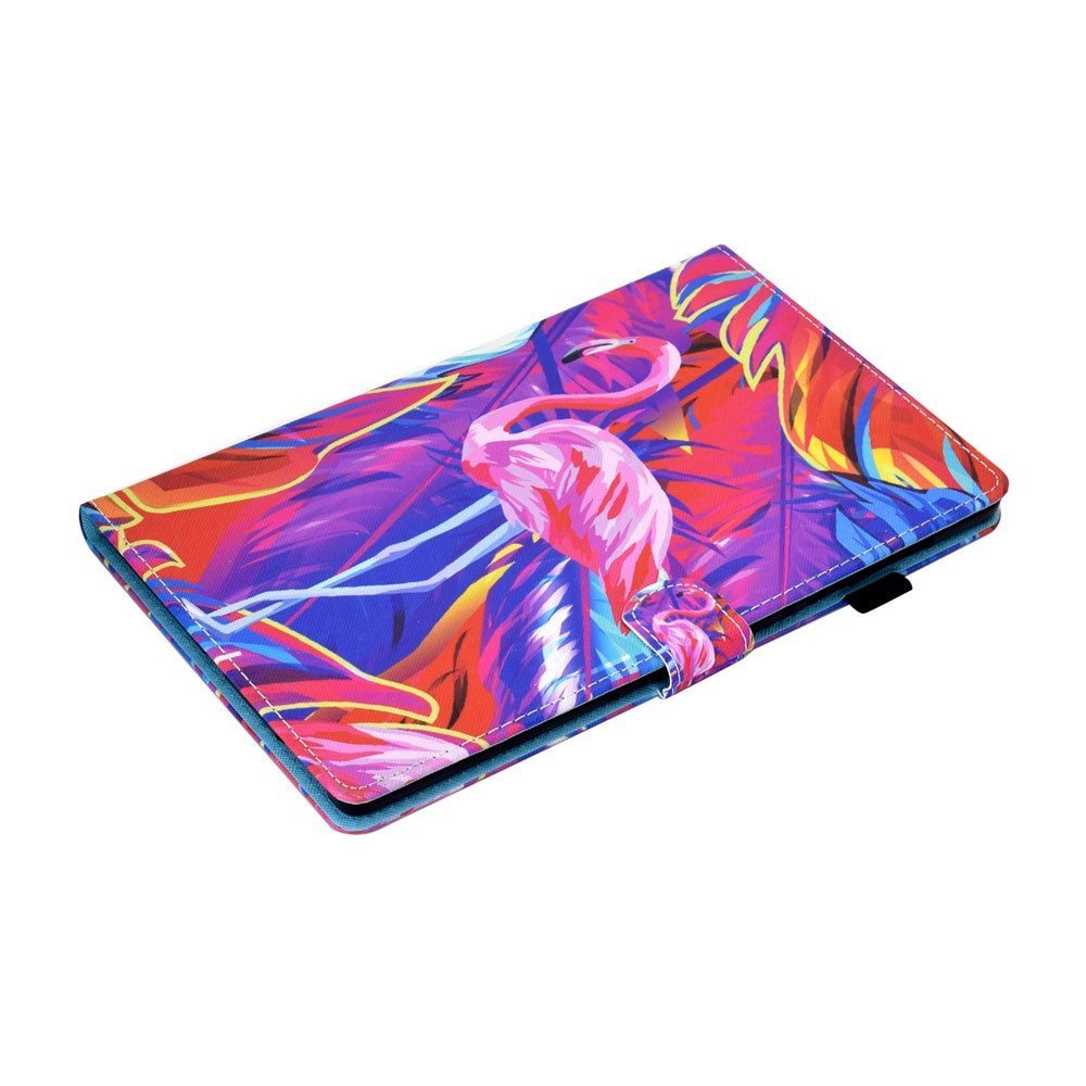 For Lenovo Tab P11 Gen 2 TB-350 PU Leather Protective Case A2 Pattern Printing Stand Tablet Cover with Card Holder - Bird