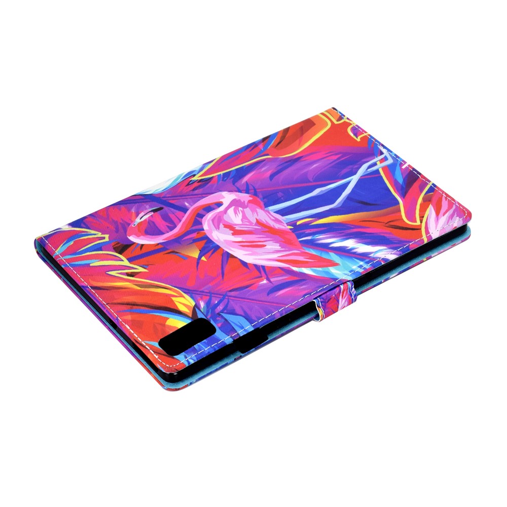 For Lenovo Tab P11 Gen 2 TB-350 PU Leather Protective Case A2 Pattern Printing Stand Tablet Cover with Card Holder - Bird