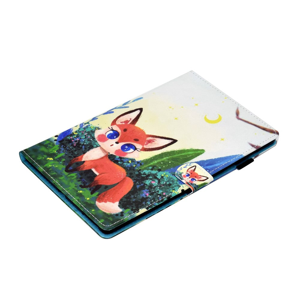 For Lenovo Tab P11 Gen 2 TB-350 PU Leather Protective Case A2 Pattern Printing Stand Tablet Cover with Card Holder - Fox