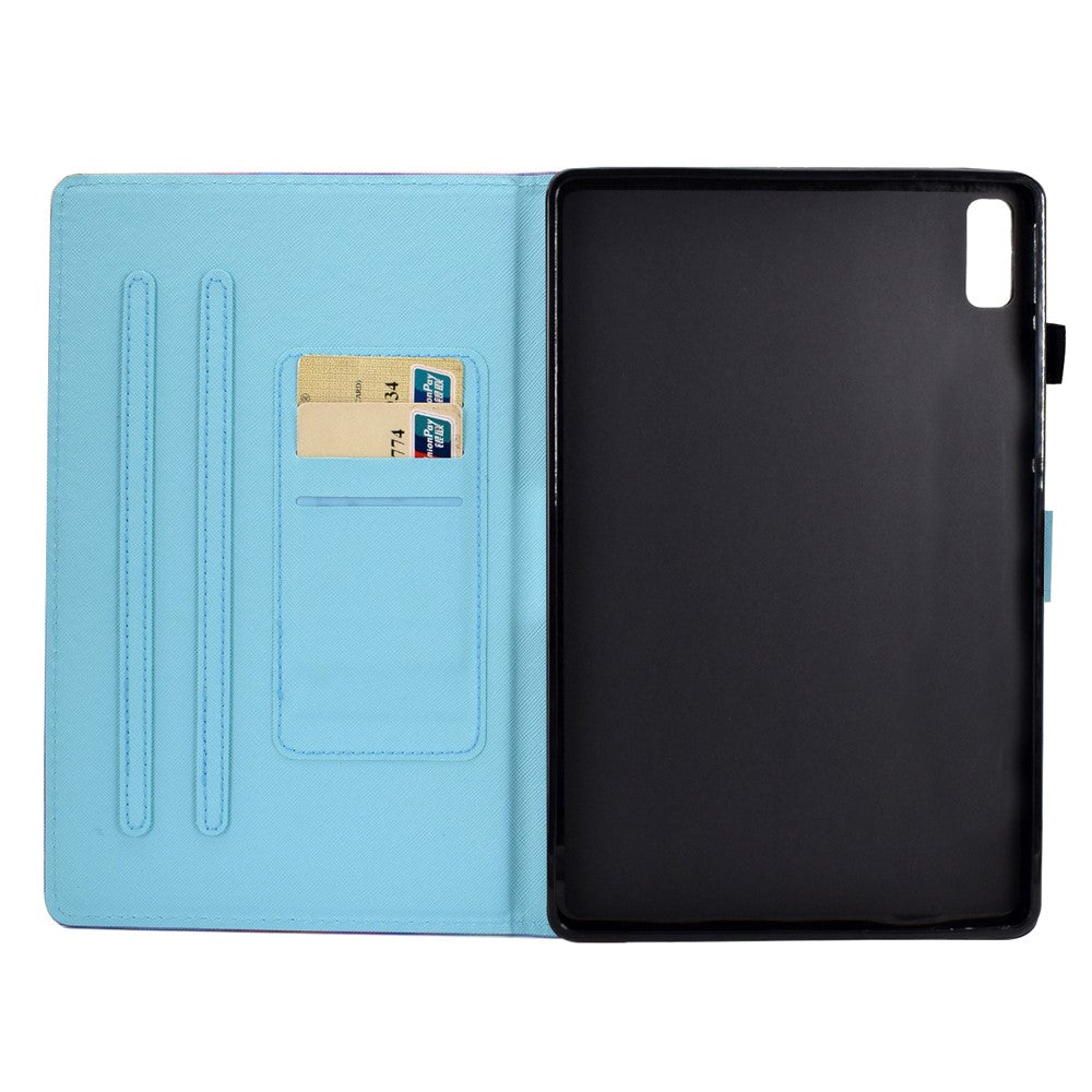 For Lenovo Tab P11 Gen 2 TB-350 PU Leather Protective Case A2 Pattern Printing Stand Tablet Cover with Card Holder - Butterfly