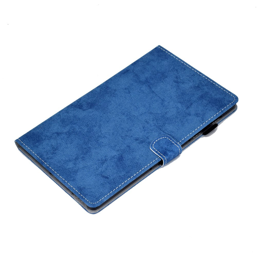 For Lenovo Tab P11 Gen 2 TB-350 Shockproof PU Leather Tablet Case A6 Cloth Texture Stand Card Slots Cover - Blue