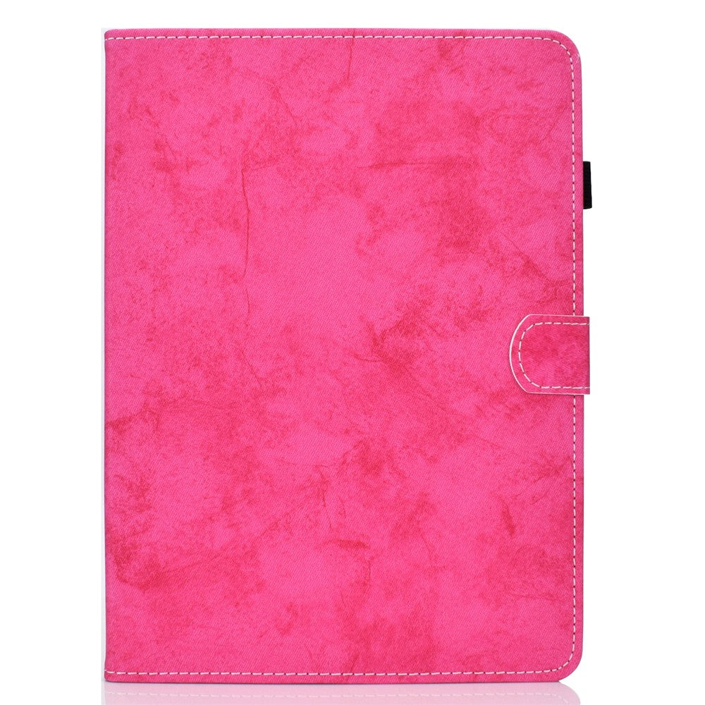 For Lenovo Tab P11 Gen 2 TB-350 Shockproof PU Leather Tablet Case A6 Cloth Texture Stand Card Slots Cover - Rose