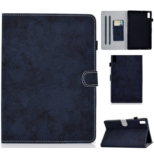 For Lenovo Tab P11 Gen 2 TB-350 Shockproof PU Leather Tablet Case A6 Cloth Texture Stand Card Slots Cover - Black