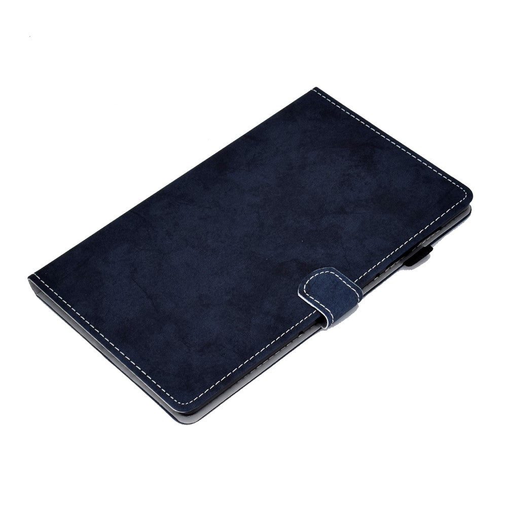 For Lenovo Tab P11 Gen 2 TB-350 Shockproof PU Leather Tablet Case A6 Cloth Texture Stand Card Slots Cover - Black