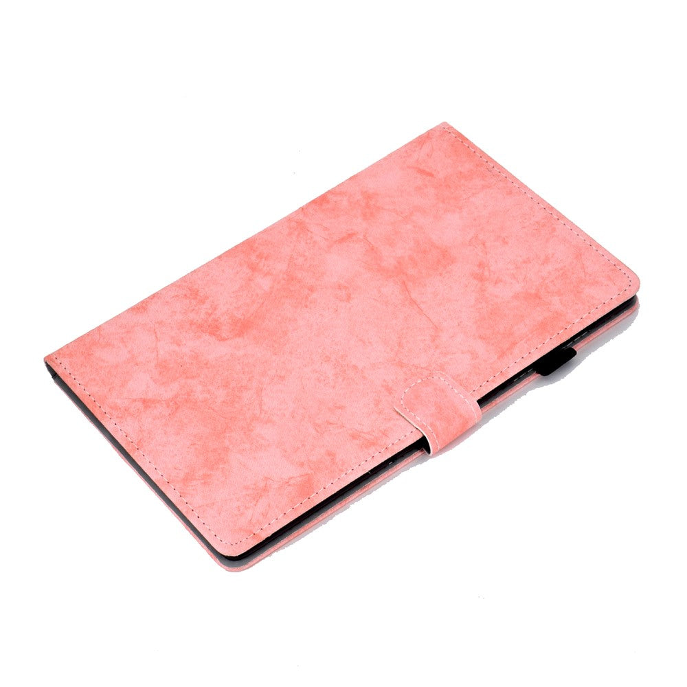 For Lenovo Tab P11 Gen 2 TB-350 Shockproof PU Leather Tablet Case A6 Cloth Texture Stand Card Slots Cover - Pink